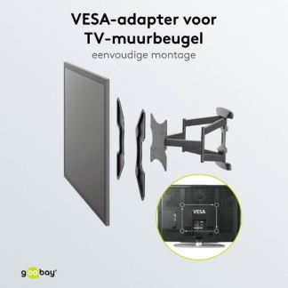 Goobay VESA adapter | Goobay | 32 tot 55 inch (Max. 30 kg) 60134 K101501133 - 5