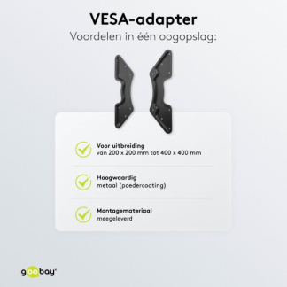 Goobay VESA adapter | Goobay | 32 tot 55 inch (Max. 30 kg) 60134 K101501133 - 6