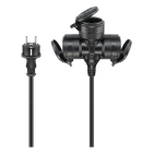 Verlengsnoer  | Goobay | 10 meter (3-voudig, IP44, 3x 1.5 mm², 16A, 3680W)