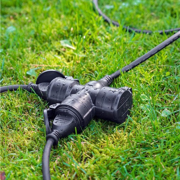 Goobay Verlengsnoer  | Goobay | 10 meter (3-voudig, IP44, 3x 1.5 mm², 16A, 3680W) 65438 K010807007 - 4