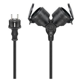 Goobay Verlengsnoer    | Goobay | 5 meter (2-voudig, IP44, 3x 1.5 mm², 16A, 3680W) 65434 K010807004 - 1