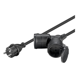 Goobay Verlengsnoer    | Goobay | 5 meter (2-voudig, IP44, 3x 1.5 mm², 16A, 3680W) 65434 K010807004 - 2