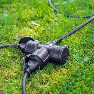 Goobay Verlengsnoer  | Goobay | 5 meter (3-voudig, IP44, 3x 1.5 mm², 16A, 3680W) 65437 K010807006 - 4