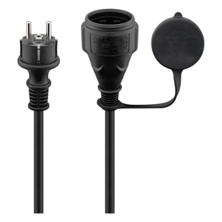 Goobay Verlengsnoer | Goobay | 5 meter (IP44, 3x 1.5 mm², 16A, 3680W) 71472 K010802239 - 1