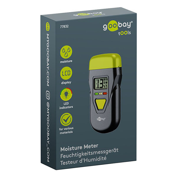 Goobay Vochtmeter | Goobay Tools (LCD display, Bouwmaterialen, Beschermkap) 77832 K120601136 - 5