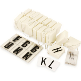 Grundig Lichtslinger | Letters (20 LED's, 90 letters en symbolen, Aanpasbaar) 871125213193 K150304040 - 