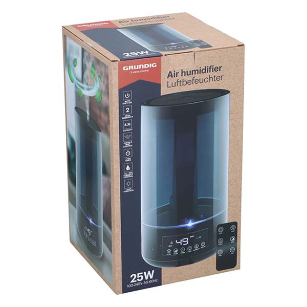 Grundig Luchtbevochtiger | Grundig | 4.3 l (4.3 L, Nachtlampje, Hygrometer, Timer, Afstandsbediening, Ruimtes tot 30 m²) 871125200684 K170101238 - 6