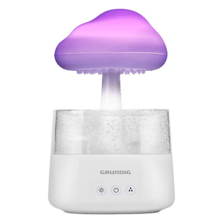 Grundig Luchtbevochtiger | Grundig | 450 ml (5 kleuren, Timer, Regendruppel effect) 871125234748 K170101234