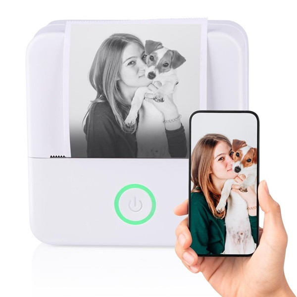 Grundig Mini printer | Grundig (8.5 x 8.5 x 4 cm, USB C, Bluetooth, Zwartwit) 871125258650 K105005274 - 1