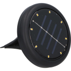 Grundig Solar grondspot | Grundig | Ø 11 cm (8 LEDs, Rond, RVS, Zwart) 871125212334 K170203617
