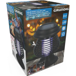 Grundig Solar muggenlamp | Grundig | 2-in-1 (LED, Oplaadbaar, Spatwaterdicht) 16628 A170111041 - 