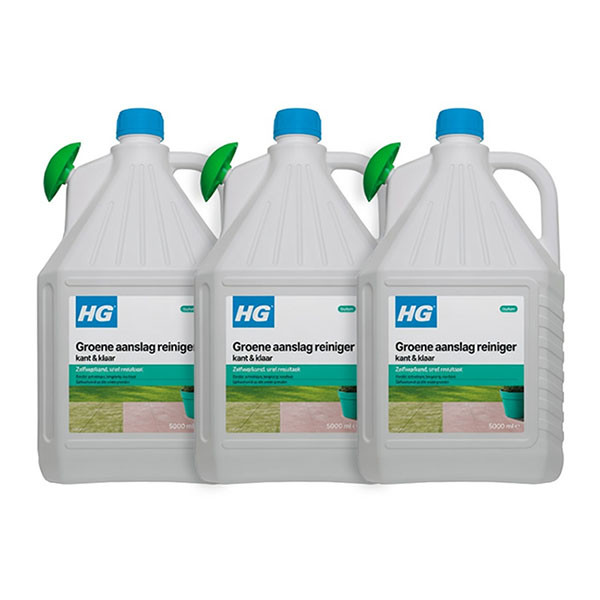 HG  Groene aanslag verwijderaar | HG | 75 m² | 3 stuks (Gebruiksklaar, 15 liter)  V170405190 - 1