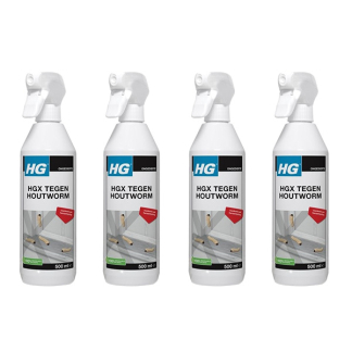 HG  Houtwormmiddel | HG X | 500 ml | 4 stuks (Gebruiksklaar)  V170111472