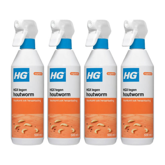 Houtwormmiddel | HG X | 500 ml | 4 stuks (Gebruiksklaar)