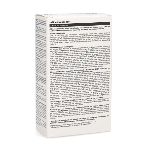 HG  Mierenpoeder | HG X | 75 gram (Buiten) 1090887 K170111462 - 2