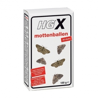 HG  Mottenbal | HG X | Kledingmot | 20 stuks 629015100 K170111470