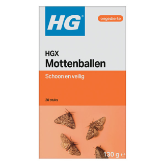 HG  Mottenbal | HG X | Kledingmot | 20 stuks 629015100 K170111470