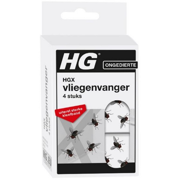 HG  Vliegen plakstrip | HG X | 4 stuks (Ecologisch) 587000100 K170111356 - 1