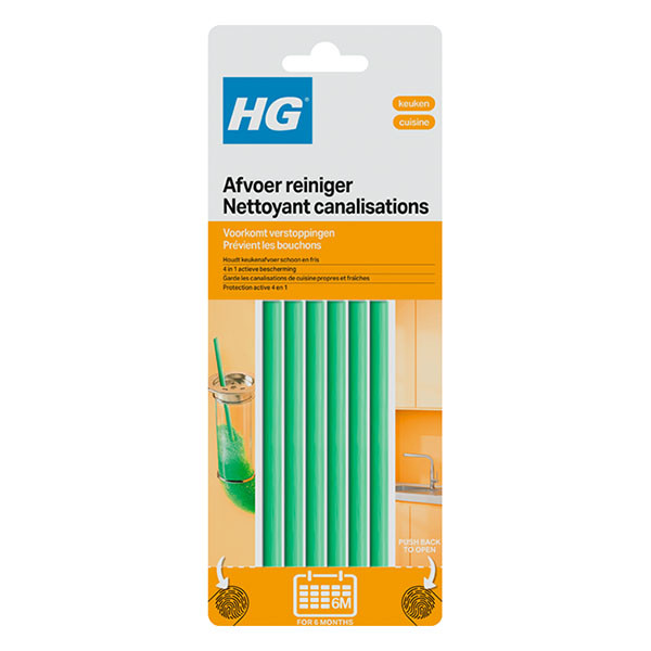 HG afvoerreiniger | 6 stuks (Biologisch, Voor de keuken) 434000103 K170405301 - 1