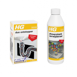 HG duo ontstopper + HG afvoerstankverwijderaar