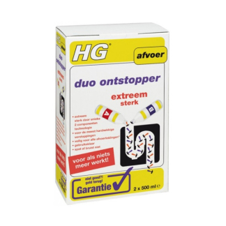 HG duo ontstopper + HG afvoerstankverwijderaar | Combideal (2x 500 ml + 500 gram)  K170405181 - 