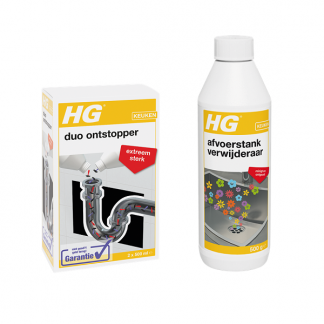 HG duo ontstopper + HG afvoerstankverwijderaar | Combideal (2x 500 ml + 500 gram)  K170405181 - 