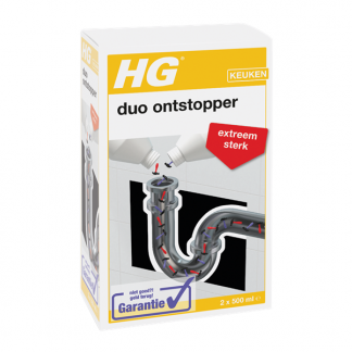 HG duo ontstopper | 2x 500 ml (Gebruiksklaar, Voor de keuken en badkamer) 343100100 343100103 K170405102 - 1