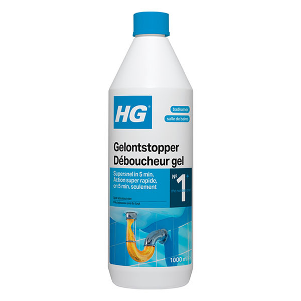 HG gel ontstopper | 1000 ml (Gebruiksklaar, Voor de badkamer) 540100100 540100103 K170405104 - 1