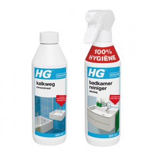 HG kalkweg + HG badkamerreiniger | Combideal (500 ml + 500 ml)