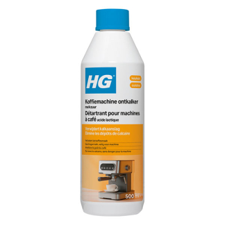 HG koffiemachine ontkalker | 500 ml (Melkzuur, Voor espresso- en padkoffiemachines) 627050100 627050103 K170405123