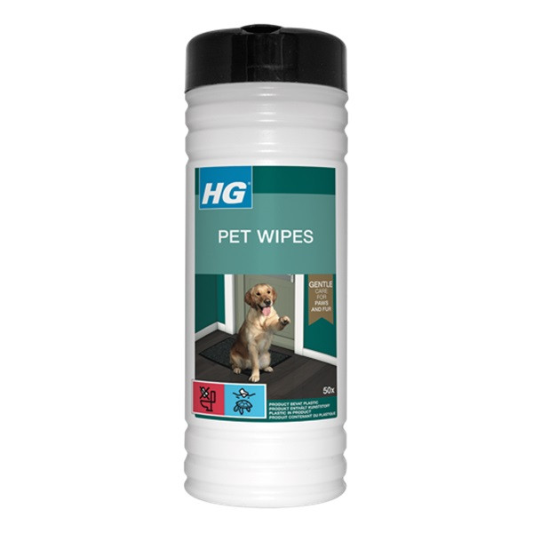 HG pet wipes | 50 stuks (Honden, Zacht, Sterk, Vrij van alcohol, parfum en parabenen) 701000103 K170405287 - 1