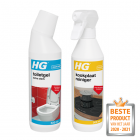 HG toiletgel extra sterk +  HG kookplaat reiniger (500 ml + 500 ml)  K170405185