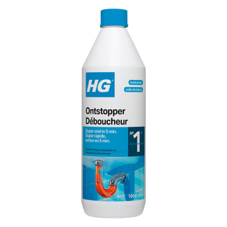 HG vloeibare ontstopper | 1000 ml (Gebruiksklaar, Badkamer en toilet) 139100100 139100103 K170405101 - 1