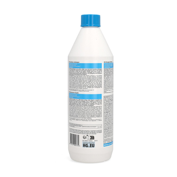 HG vloeibare ontstopper | 1000 ml (Gebruiksklaar, Badkamer en toilet) 139100100 139100103 K170405101 - 2