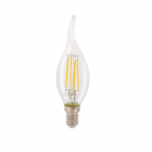 HQ LED lamp E14 | Kaars met punt | HQ (4W, 345m, 2700K, Dimbaar) HQLFE14FLTP002 K150204102