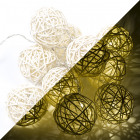 HQ Lichtslinger - Bal (10 LEDs, Batterijen, Wit) HQLEDSLRBALL K150304004 HQ Lichtslinger - Bal (10 LEDs, Batterijen, Wit) HQLEDSLRBALL K150304004