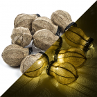 HQ Lichtslinger - Kelk (10 LEDs, Batterijen, Jute) HQLEDSLBULB K150304002 HQ Lichtslinger - Kelk (10 LEDs, Batterijen, Jute) HQLEDSLBULB K150304002
