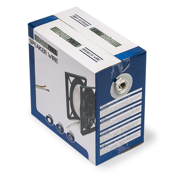HQ Power Luidsprekerkabel op rol | HQ Power | 100 meter (1.5 mm², OFC, Wit) HQLW13002 K010308573 - 3