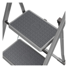 Hailo Huishoudtrap | Hailo | 2-treeds (Inklapbaar, Max. 150 kg, Metaal, Antraciet/zwart) 4352-101 K170405235 - 2
