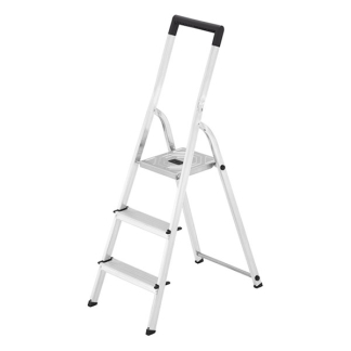 Hailo Huishoudtrap | Hailo | 3-treeds (Inklapbaar, Metaal, Emmerhaak, Max. 150 kg) 8140-315 K170405237