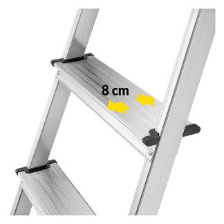 Hailo Huishoudtrap | Hailo | 3-treeds (Inklapbaar, Metaal, Emmerhaak, Max. 150 kg) 8140-315 K170405237 - 3