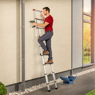 Hailo Ladder | Hailo | 13-treeds (Inschuifbaar, Muurbeschermer, Max. 150 kg) 7113-131 K170405233 - 10