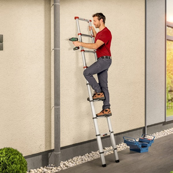 Hailo Ladder | Hailo | 3.22 meter (11 treden, Inschuifbaar, Muurbeschermer) 7113-111 K170405232 - 9