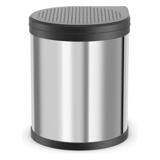 Hailo Prullenbak | Hailo | 15 liter (RVS, Voor in keukenkastje, Draaideurmontage, Deksel-liftsysteem) 3555-101 K170104631