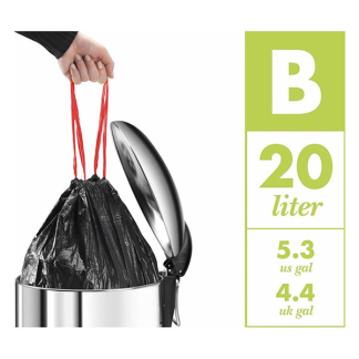 Hailo Prullenbak | Hailo | 15 liter (RVS, Voor in keukenkastje, Draaideurmontage, Deksel-liftsysteem) 3555-101 K170104631 - 4