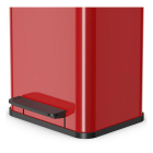 Hailo Prullenbak | Hailo | 18 liter (Duo, Gedempt deksel, Metaal met kunststof, Rood) 0622-240 K170104635 - 2