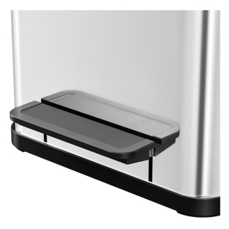 Hailo Prullenbak | Hailo | 18 liter (Duo, Gedempt deksel, RVS met kunststof) 0622-200 K170104633 - 4