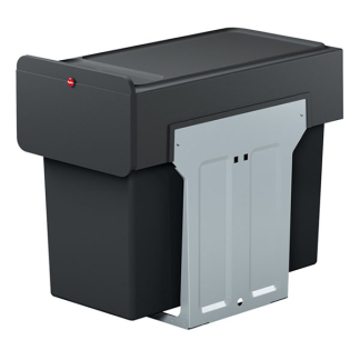 Hailo Prullenbak | Hailo | 30 liter (Trio, Kunststof, Voor in keukenkastje, Uitschuiffunctie, opbergplank) 0310-300 K170405239 - 3