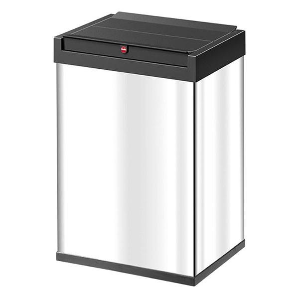 Hailo Prullenbak | Hailo | 35 liter (Duo, Swingdeksel, RVS met kunststof, Zelfsluitend) 0840-111 K170104622 - 1