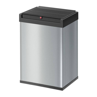 Hailo Prullenbak | Hailo | 35 liter (Duo, Swingdeksel, Staal met kunststof, Zelfsluitend, Zilver) 0840-121 K170104623 - 1